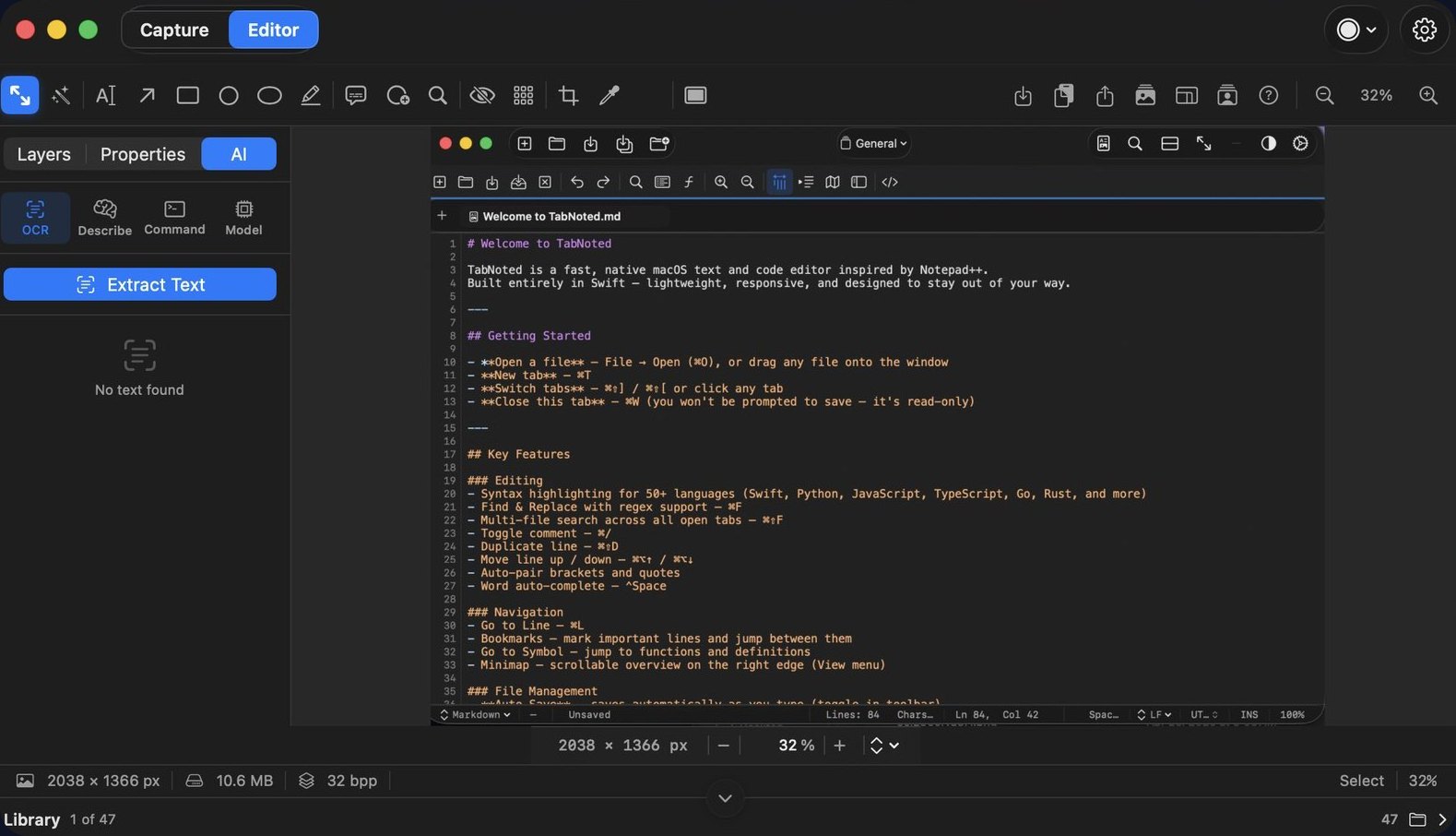 Pixel.Noted markup editor
